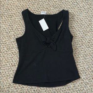Black bow tank top